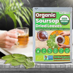 Soursop Graviola Dried Leaves Organic , 270-300 Whole Soursop Leaves, Wildcrafted, Graviola Tea, Guanabana Tea, Hoja Guanabana, Soursop Loose Leaf Herbal Tea, Hojas de Guanabana, te de graviola ,No Gluten, Vegan